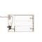 Glitzhome® Pre-Lit 21" Cat Embroidered Linen Christmas Stocking with LED Lighting